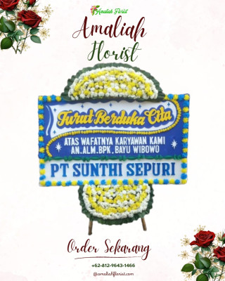 Papan Bunga Duka di Gonda Baru