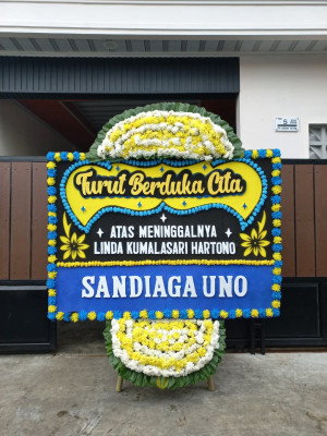 Papan Bunga Duka di Gonda Baru